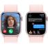 Apple Watch Series 9 [GPS 45mm] Smartwatch with Pink Aluminum Case with Light Pink Sport Loop. Fitness Tracker, Blood Oxygen & ECG Apps, Always-On Retina Display, Water Resistant