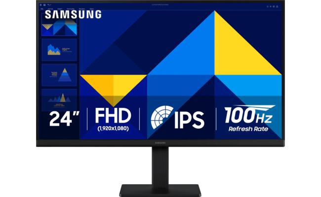 SAMSUNG S3 S30GD Essential 24" IPS Full HD 100Hz Eye-Save & Flicker-Free Technology VGA & HDMI , Black