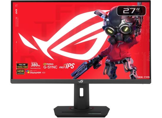 ASUS ROG Strix XG279CNS Fast IPS 27" 380Hz 0.3ms HDR 400 ROG Gaming A.I. Technology eSports FreeSync™ Premium Adustable Stand w/ HDMI , Display Port & USB C