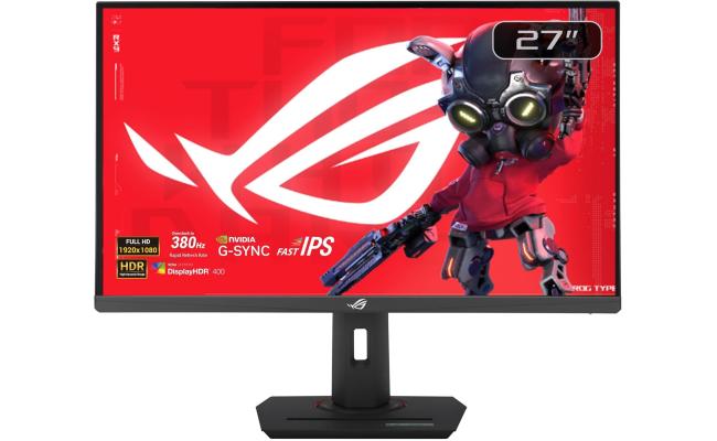 ASUS ROG Strix XG279CNS Fast IPS 27" 380Hz 0.3ms HDR 400 ROG Gaming A.I. Technology eSports FreeSync™ Premium Adustable Stand w/ HDMI , Display Port & USB C