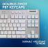 Logitech G915 X Lightspeed TKL Wireless Mechanical Gaming Keyboard, Double-Shot PBT Keycaps, Fully Programmable Keys, RGB Backlit Mac/PC Gaming Keyboards, Aluminum Finish, GL Clicky Switches, White