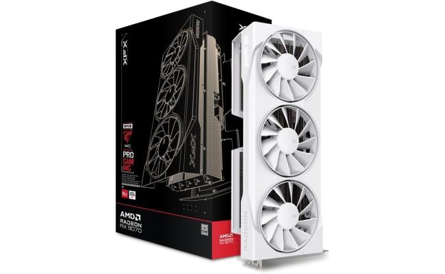 XFX Swift AMD Radeon RX 9070 OC Triple Fan Gaming Edition , 16GB GDDR6 256-Bit Memory, 2700 MHz Boost Clock, 4096 Stream Processors, 20 Gbps Memory Speed, PCI Express 5.0 , White