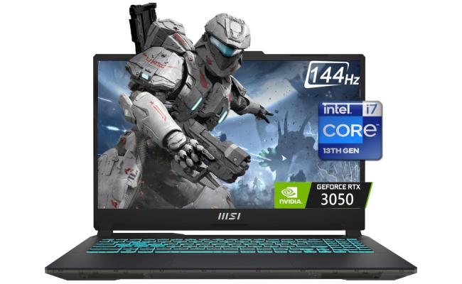 MSI Cyborg 15 A13UC Gaming (2024) 13Gen Intel Core i7 10-Cores w/ Nvidia RTX 3050 4GB & 144Hz IPS Display - Black