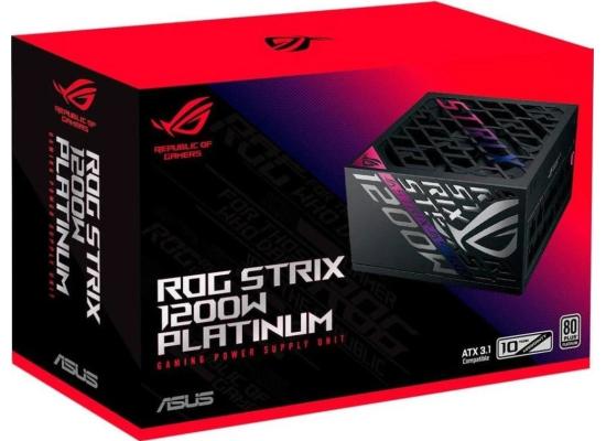 ASUS ROG Strix 1200W Fully Modular 80+ Platinum Active PFC, GaN MOSFET, ATX 3.1 Compatible, Cybernetic Lambda A+, Dual Ball Fan bearings, Black product thumbnail 2