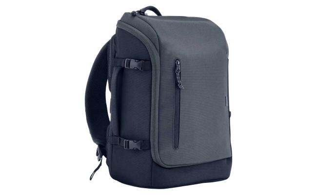 HP Travel 25L 15.6-inch Laptop Backpack Light & Stylish  Expandable to 30L Multiple Pockets Including RFID Blocking Pocket Lockable Zippers - Iron Gray