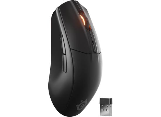 SteelSeries Rival 3 Wireless Gen 2 Gaming Mouse 2.4GHz and Bluetooth 18000 DPI TrueMove Air Optical Sensor 60 Million Click Durability Light-Weight 100% PTFE Feet , Black