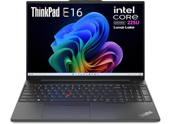 Lenovo ThinkPad Edge E16 Gen 3 (2025) Intel® Ultra 5 Gen II 225U 12-Core Intel® AI Boost w/ DDR5 Memory & Backlit keyboard (EN) , Black