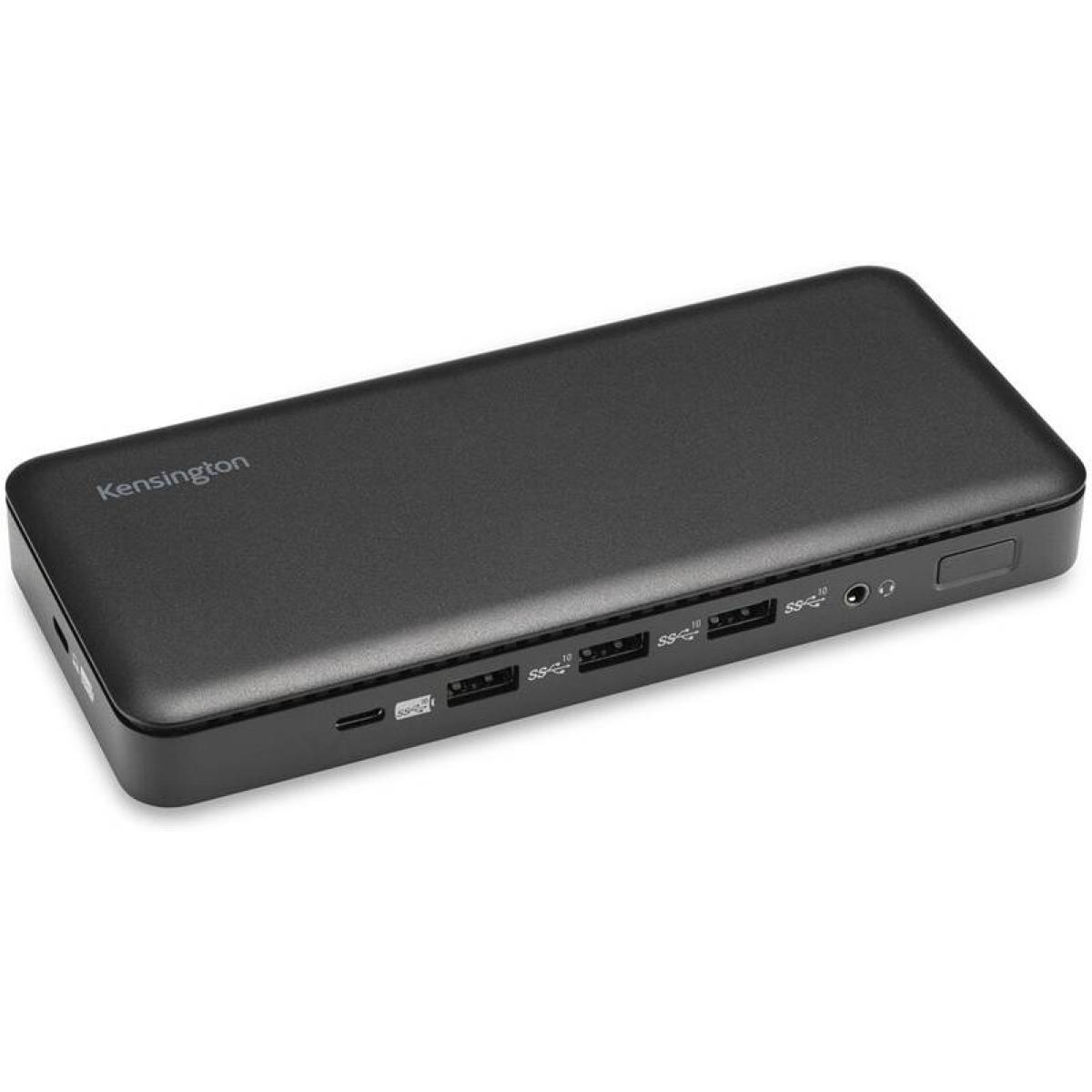 Kensington SD4839P 9-in-1 USB-C Driverless Docking Station, 85W PD, 10Gbps Data Transfer, 85W PD (PD 3.0), 2 DisplayPort++ 1.4, HDMI 2.0 Port, Black