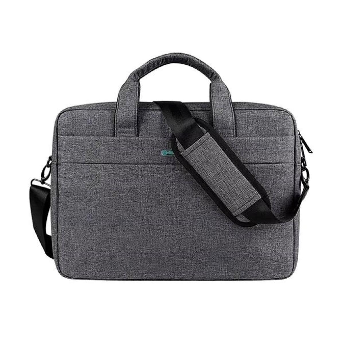 Coteci Laptop Shoulder Bag up to 16.0" Laptop Sleek Durable & Water-Repellent Fabric Lightweight Toploader - Light Gray