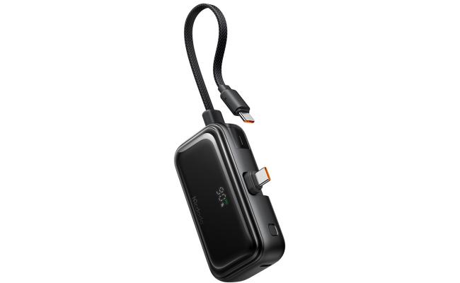 Mcdodo MC-7760 MDD Free kit Series Power Bank with USB-C Plug Digital Display 5000mAh 20W Portable Phone Charger - Black