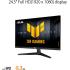 ASUS TUF VG259Q5A 25" Fast IPS Full HD 200Hz 0.3 ms HDR 10 Extreme Low Motion Blur DisplayWidget Center Adaptive-Sync w/ Speakers