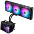 ASUS ROG Ryuo IV SLC 360 ARGB Liquid CPU Cooler, 6.67" AMOLED Display, 360mm Radiator, 3x 120mm MF-12C aRGB Fans, 2650 RPM Speed, 71.44 CFM Fan Airflow, Black