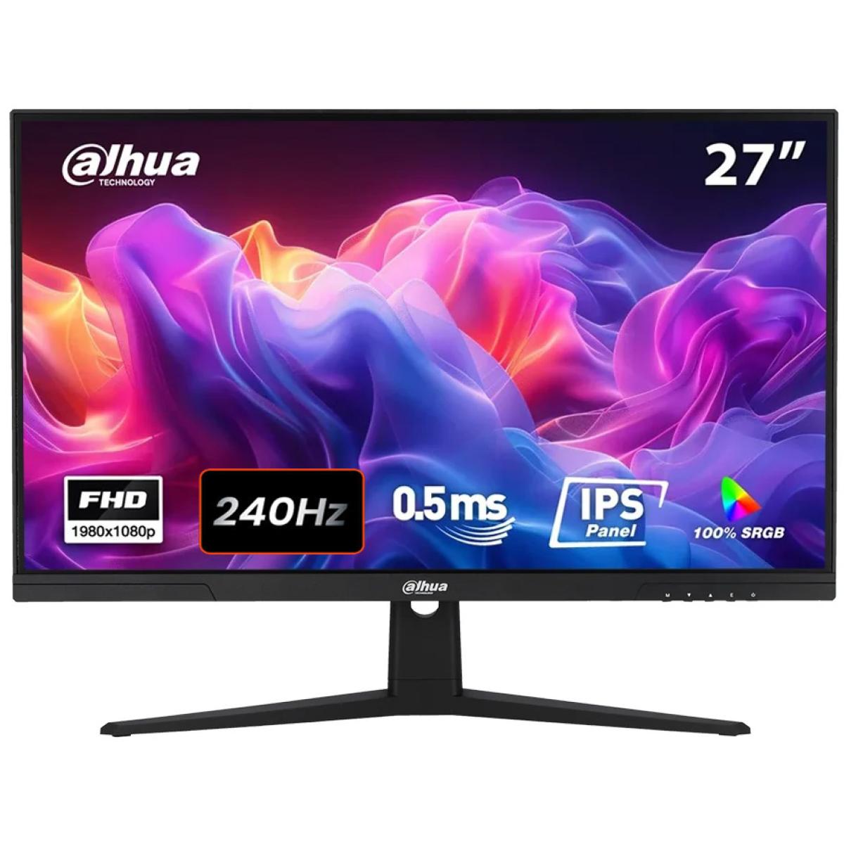 DAHUA LM27-E241B 27” IPS Full HD up to 240Hz 0.5 ms HDR 10 Ultra-Thin 99% sRGB 350nits Adaptive Sync w/ Display Port & HDMI Interface , Black
