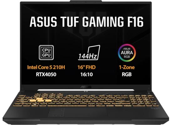 ASUS TUF F16 (2025) FX607VU Intel Core 5 210H 8-Cores w/ Nvidia RTX 4050 6GB DDR6 & 16" IPS 144Hz Display - Black product thumbnail 2