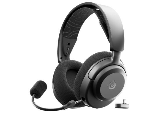 SteelSeries Arctis Nova 3P Wireless Multi-Platform Gaming Headset Mobile App Control 40 HR Battery Neodymium Magnetic Drivers 2.4GHz/Bluetooth PS5, PS4, PC, Switch, Mobile , Black