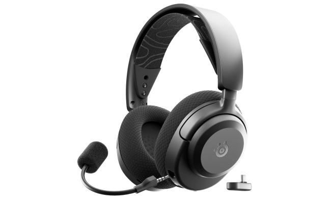 SteelSeries Arctis Nova 3P Wireless Multi-Platform Gaming Headset Mobile App Control 40 HR Battery Neodymium Magnetic Drivers 2.4GHz/Bluetooth PS5, PS4, PC, Switch, Mobile , Black