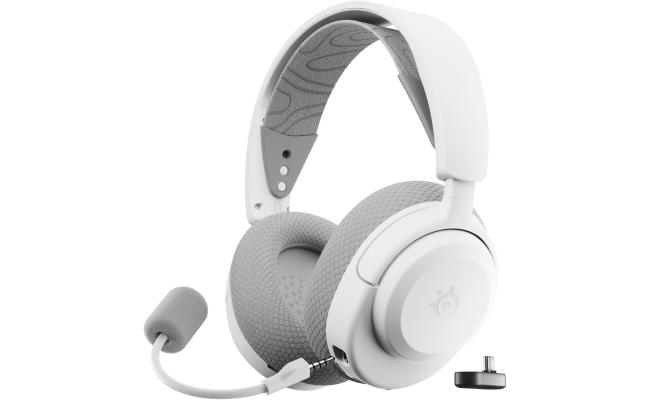 SteelSeries Arctis Nova 3X Wireless Xbox Gaming Headset - Mobile App Control - 40 HR Battery - Neodymium Magnetic Drivers - 2.4GHz/Bluetooth - Detachable Mic - Xbox, PS5, PC - White