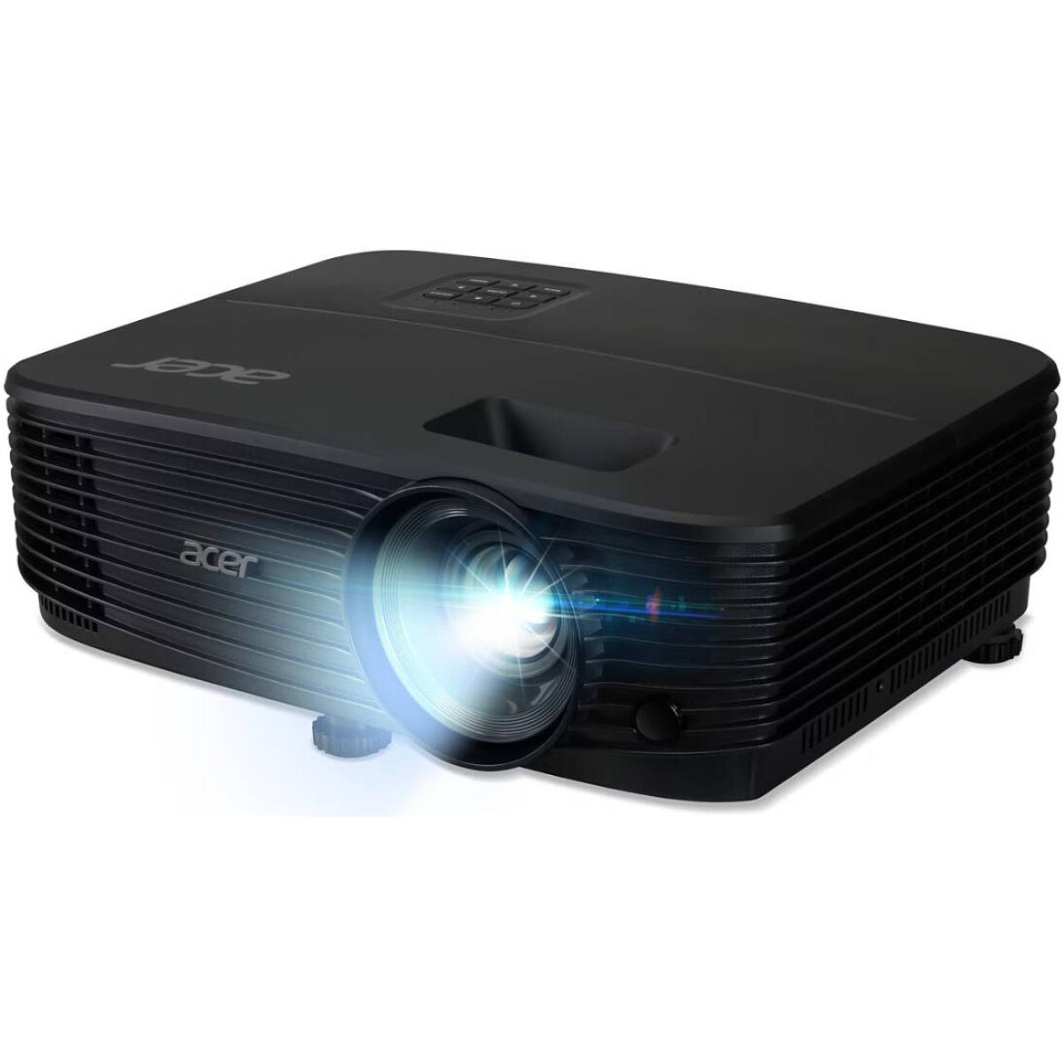 Acer X1123HP 1080p+ DLP Projector, 4000 ANSI Lumens Brightness, 20000 1 Contrast Ratio, 15000 Hrs Lamp Life, 1.07 Bn 30bit Colors, 2x Optical Zoom Ratio, HDMI1.4a x 1, USB Mini-B, Black