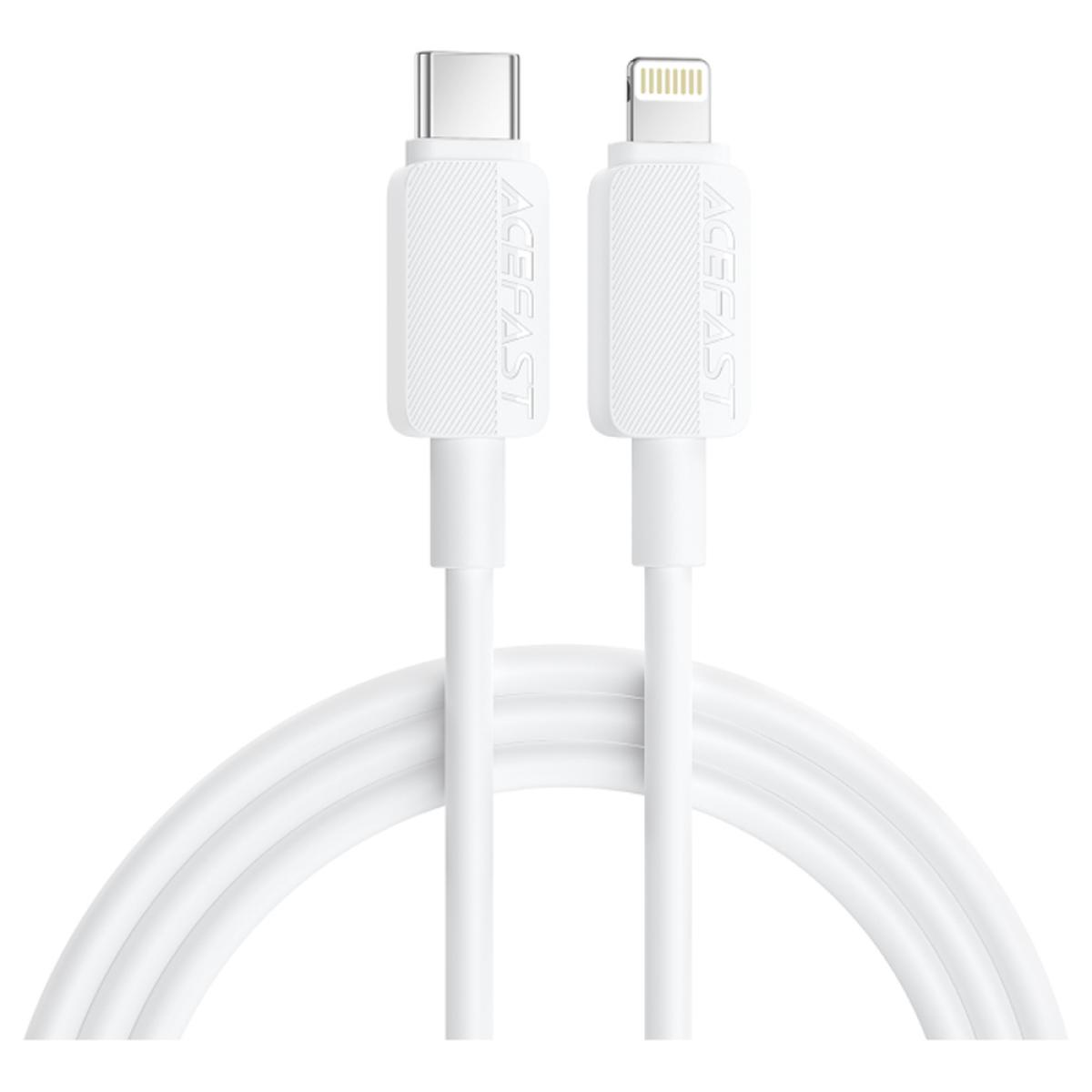 ACEFAST C26-01 USB-C to Lightning PVC Cable White