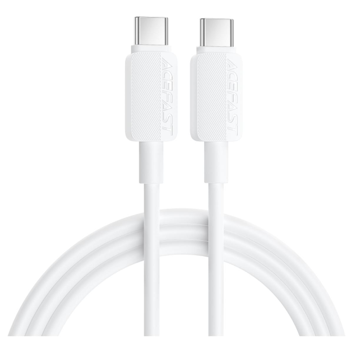 ACEFAST C26-03 60W USB-C to USB-C PVC Charging Data Cable White