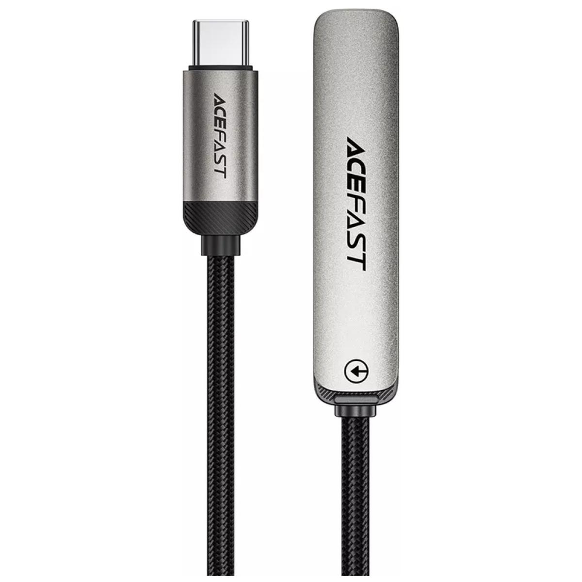 ACEFAST C28-01 USB-C to Lightning Cable with Phone Holder Metal Grey