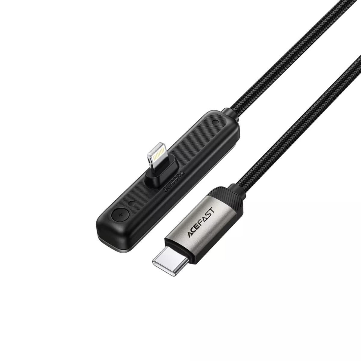 ACEFAST C28-01 USB-C to Lightning Cable with Phone Holder Metal Grey ACEFAST C28-01 USB-C to Lightning Cable with Phone Holder Metal Grey