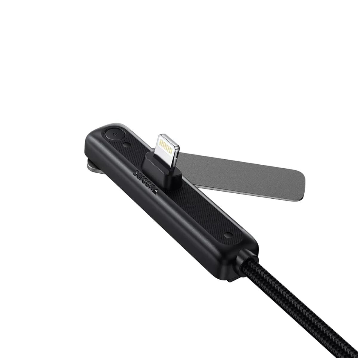 ACEFAST C28-01 USB-C to Lightning Cable with Phone Holder Metal Grey ACEFAST C28-01 USB-C to Lightning Cable with Phone Holder Metal Grey