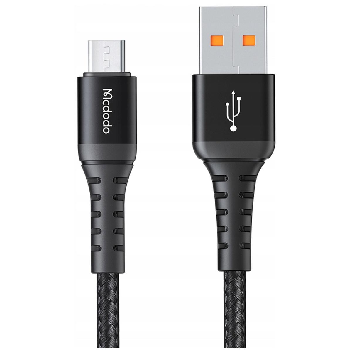 Mcdodo CA-228 / CA-2280 USB-A to Micro-USB 3A Fast Charging Data Cable 20cm Black
