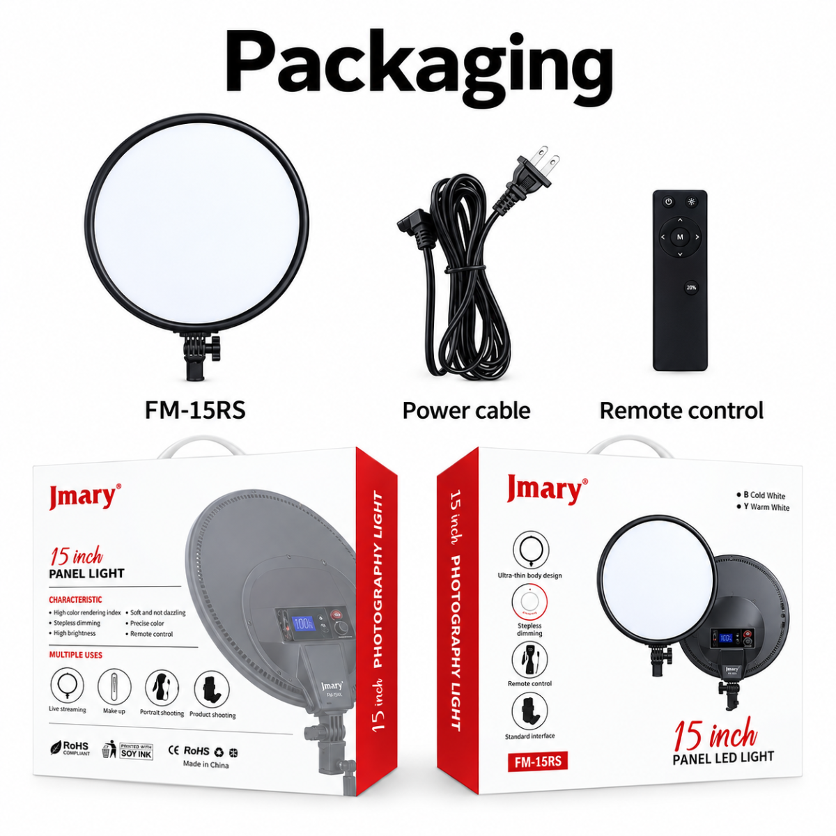Matrix Code Quotes JMARY FM-15RS 15-Inch 40W LED Video Panel Light with Touch & Remote ...