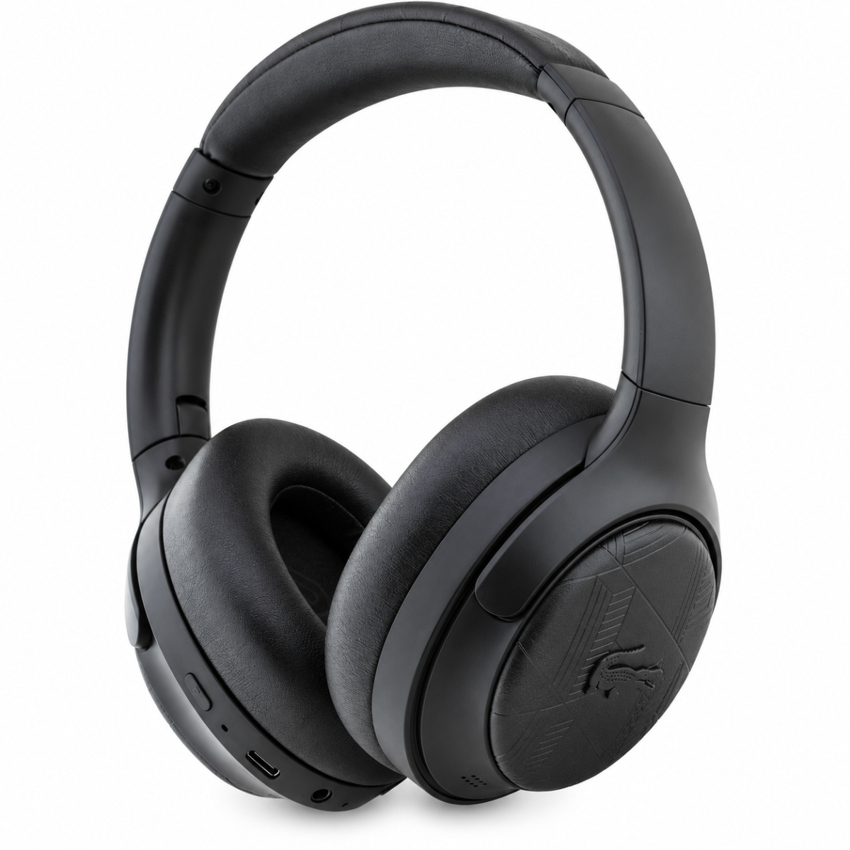 Lacoste Monogramme ANC Bluetooth Wireless Headphones Black