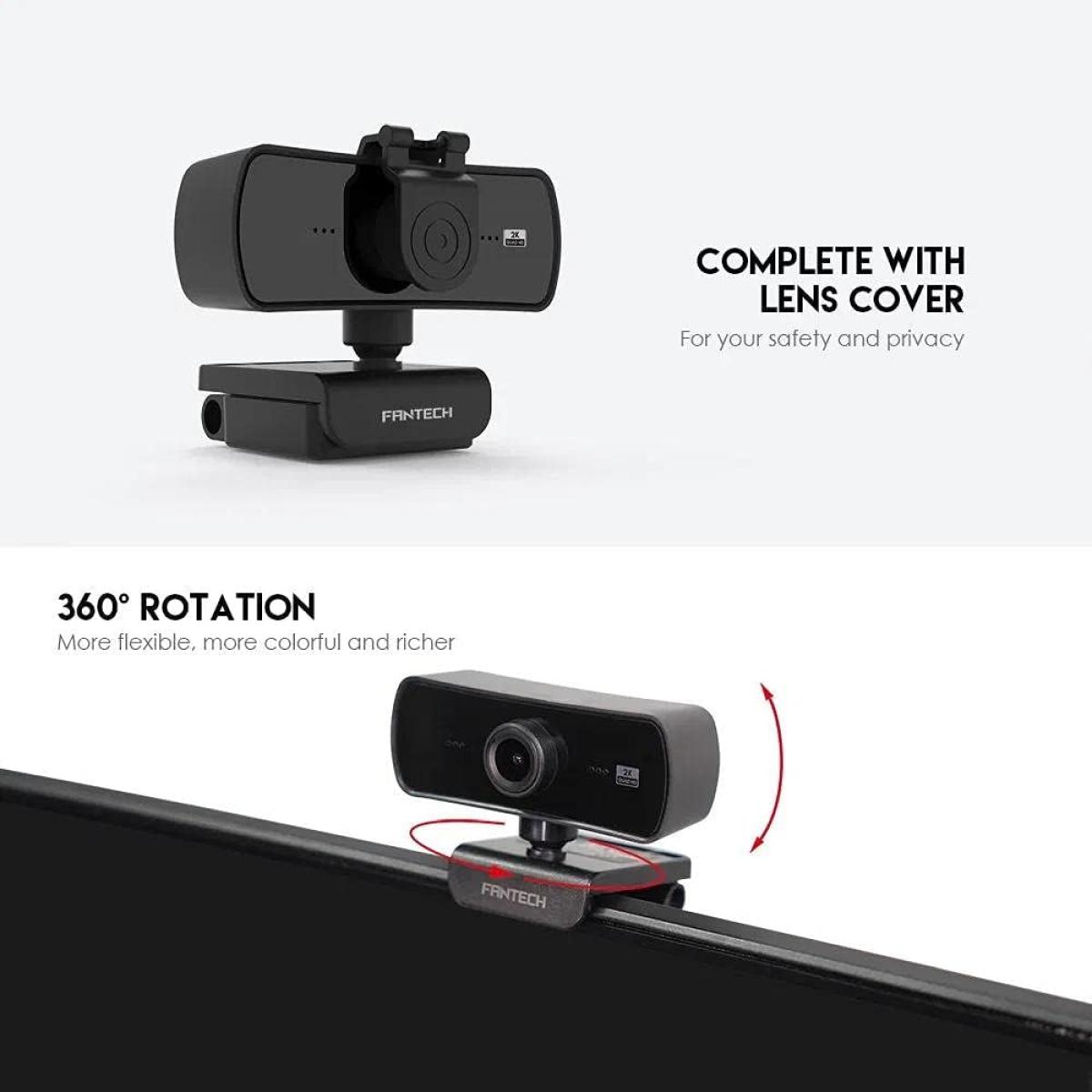 FANTECH LUMINOUS C30 2K QHD 4MP USB Webcam with Microphone FANTECH LUMINOUS C30 2K QHD 4MP USB Webcam with Microphone