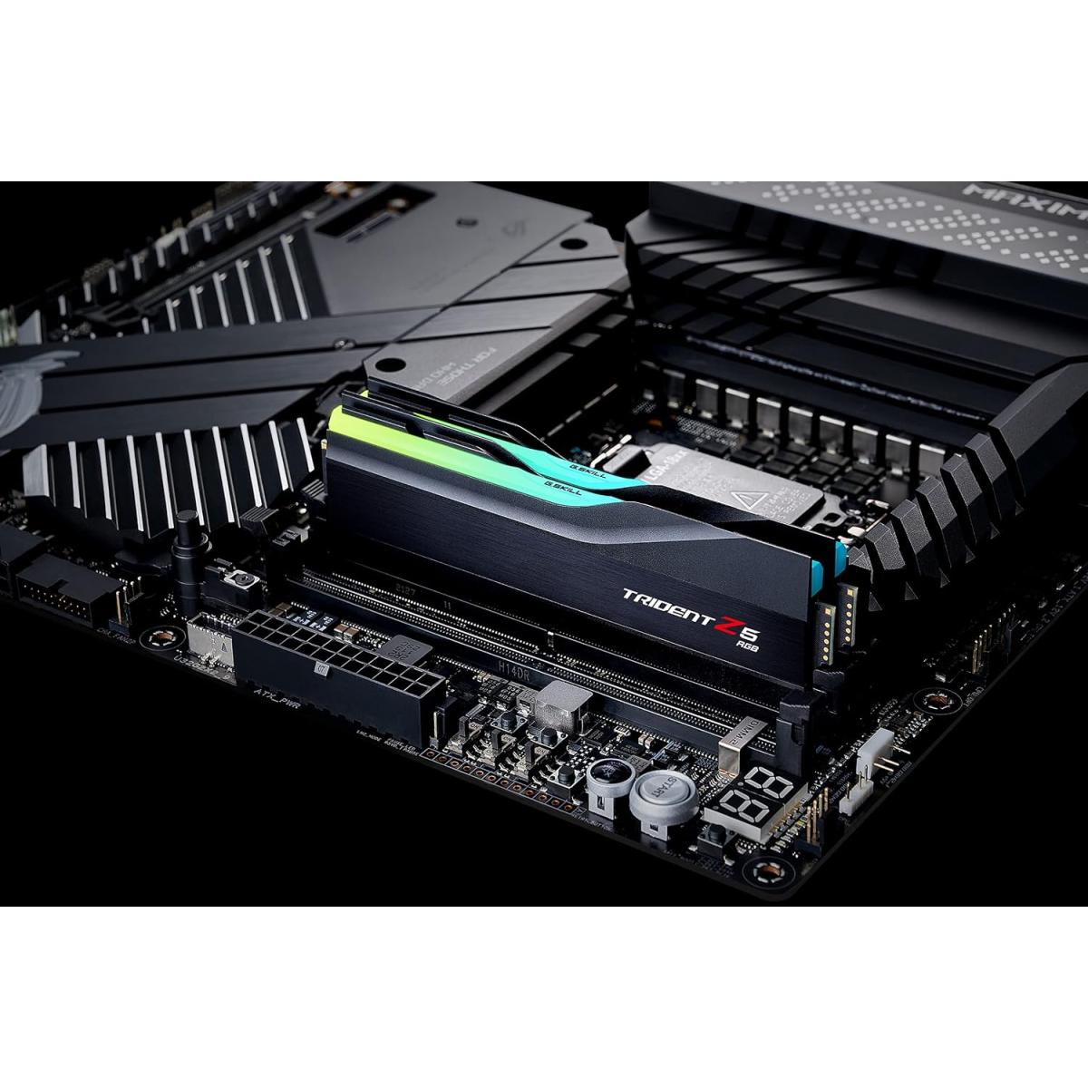 G.SKILL Trident Z5 RGB 32GB (2x16GB) DDR5 8000MT/s CL38 Memory Kit – Matte Black G.SKILL Trident Z5 RGB 32GB (2x16GB) DDR5 8000MT/s CL38 Memory Kit – Matte Black