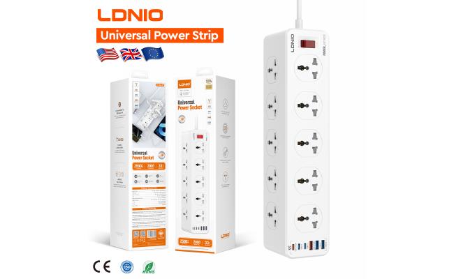 LDNIO SC10610 Power Socket PD 20W Fast Charging Smart Power Strips 10 Universal Standard Charging Power Extension