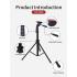 Jmary KP-2206 Camera and Mobile Tripod & Selfie Stick Extendable Cell Phone Tripod Stand With Mobile Holder