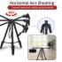 JMARY KP-2294 179cm 4-section Adjustable Monopod Multi-Function Panoramic Photography Tripod - Black