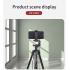 JMARY KP-2294 179cm 4-section Adjustable Monopod Multi-Function Panoramic Photography Tripod - Black
