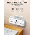 LDNIO SC3317 Plug Expansion Socket with USB Wall Plug Adapter 3 Way 1 to 3 Power Expansion Adapter