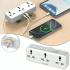LDNIO SC3317 Plug Expansion Socket with USB Wall Plug Adapter 3 Way 1 to 3 Power Expansion Adapter