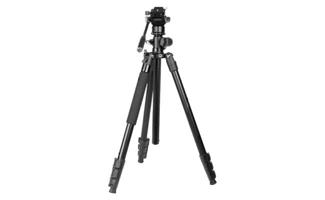 Jmary Professional KS355+HG60 DSLR ILDC Camera 2-in-1 Monopod Tripod 360 Degree Panoramic Ball Head Stand - Black