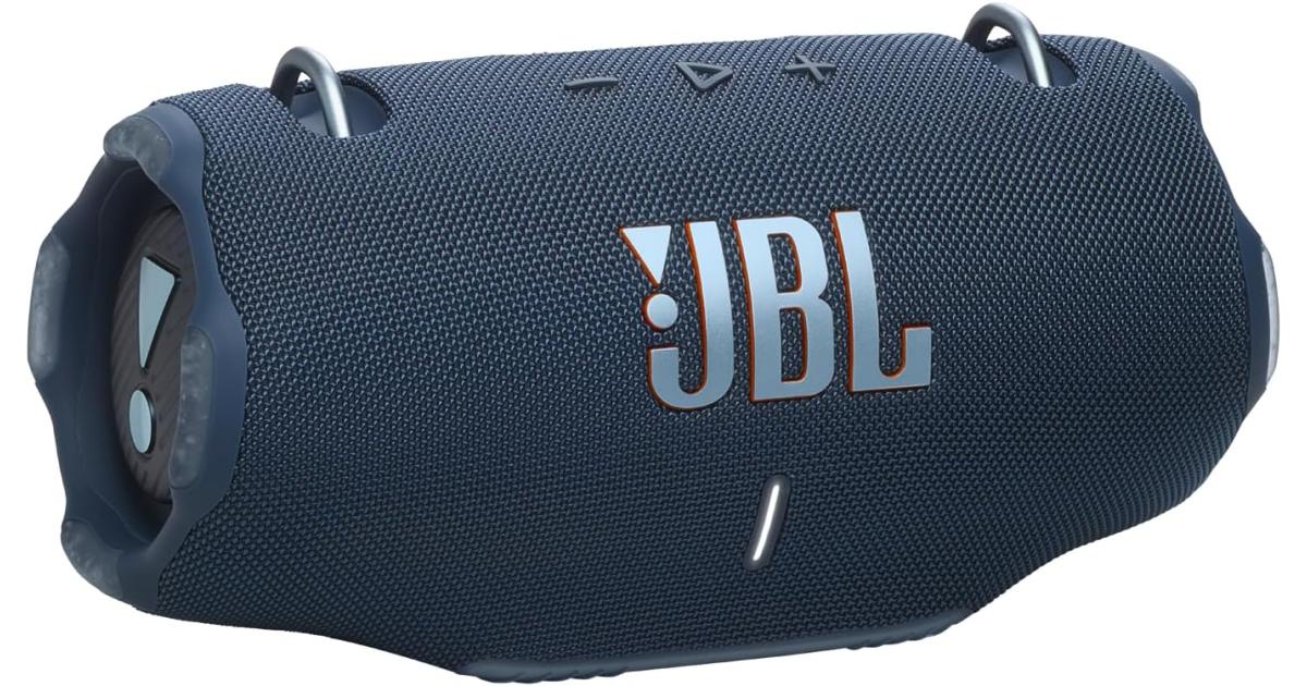 JBL Xtreme 4 - Portable Bluetooth Speaker, Powerful Sound and Deep Bass, IP67 Waterproof, 24 Hours of Playtime, Powerbank, Auracast for Multi-Speaker Pairing - Blue