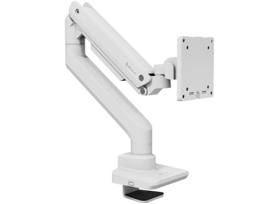 Arozzi NEW Alzare Neo Pro Gas Spring Heavy Duty Monitor Arm Extra Strong Desk Mount Support up to 20KG 360° Screen Rotation Adjustable Height & Full Motion - White