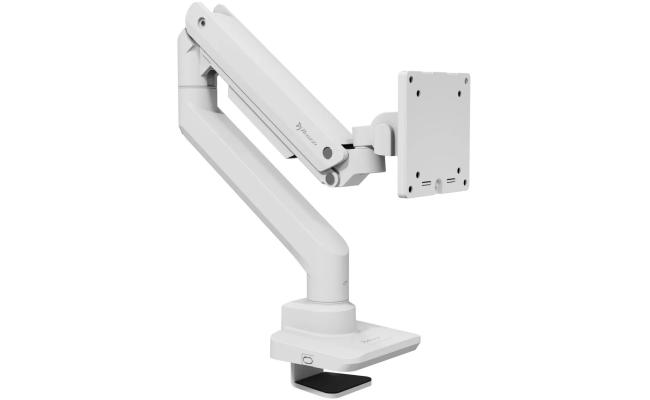 Arozzi NEW Alzare Neo Pro Gas Spring Heavy Duty Monitor Arm Extra Strong Desk Mount Support up to 20KG 360° Screen Rotation Adjustable Height & Full Motion - White