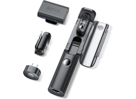 BOYA Magic-03 Wireless Lavalier Microphone, 30Hrs Battery,328FT LOS Range, Safety Track &Limiter, Portable Wireless Mini Lapel mic for USB Type-C Android iPhone 16/15 Camera Camcorder Vlog Podcast product thumbnail 2