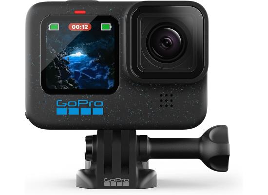 GoPro HERO12 Black - Waterproof Action Camera with 5.3K60 Ultra HD Video, 27MP Photos, HDR, 1/1.9" Image Sensor, Live Streaming, Webcam, Stabilization