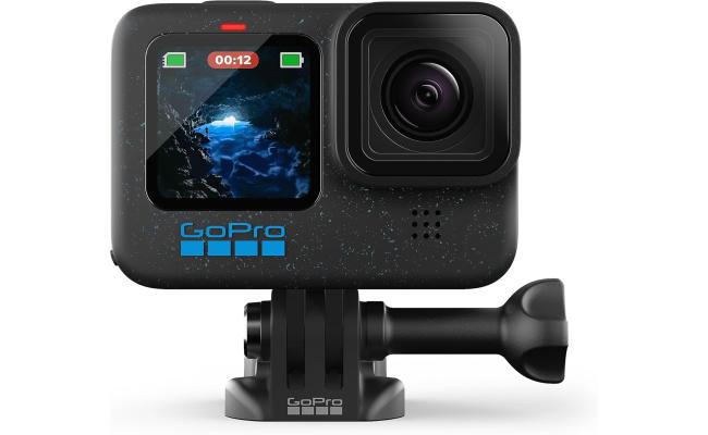 GoPro HERO12 Black - Waterproof Action Camera with 5.3K60 Ultra HD Video, 27MP Photos, HDR, 1/1.9" Image Sensor, Live Streaming, Webcam, Stabilization