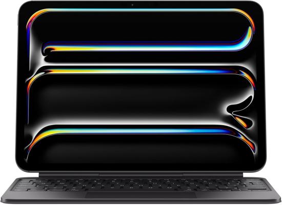 Apple Magic Keyboard for iPad Pro 11" M4, Backlit Keys, Multi-Gesture Touchpad, Scissor Switch Mechanisms, Machined Aluminum Hinge, Foldable Case Design, English Keyboard, Black
