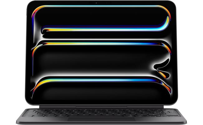 Apple Magic Keyboard for iPad Pro 11" M4, Backlit Keys, Multi-Gesture Touchpad, Scissor Switch Mechanisms, Machined Aluminum Hinge, Foldable Case Design, English Keyboard, Black