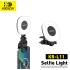 KOOSDA KR-L11 Rechargeable LED Selfie Fill Light | Clip-On Phone Light 9 Brightness Levels & 3 Color Modes. Perfect for Phones, Video Calls, Vlogging & Streaming.