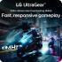 LG 24G411A Ultragear 24" Full HD IPS Gaming Monitor, 144Hz (O/C), 1ms MBR, NVIDIA G-Sync Compatible, AMD FreeSync, HDR10, HDMI, DisplayPort, Slim Stand, Black