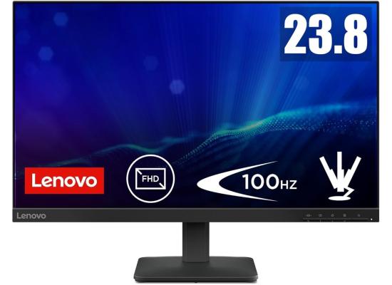 Lenovo L24-4E IPS 24" Full HD 99% sRGB 100Hz Eyesafe & Low Blue Light w/ VGA & HDMI Interface - Black